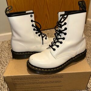 Size 8 White Dr. Martens